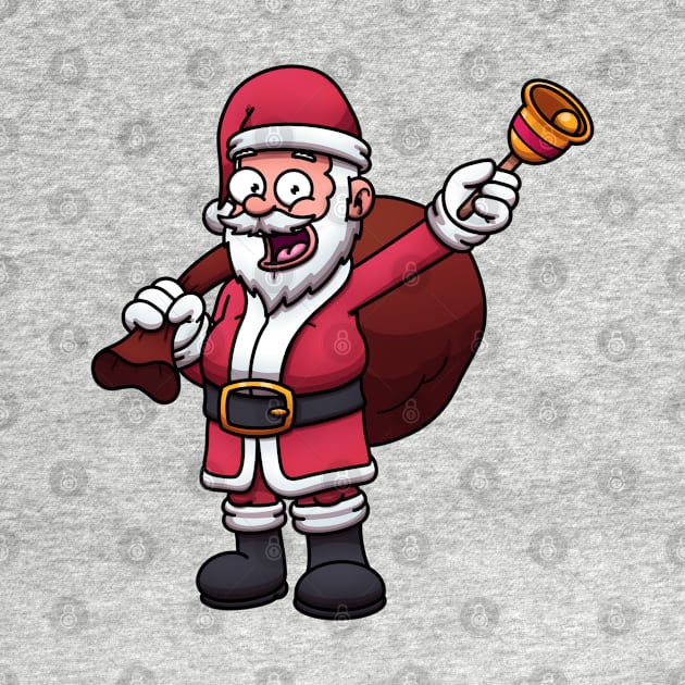 Santa Claus With Bell Carrying Sack by TheMaskedTooner